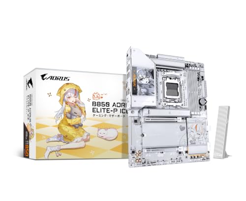 GIGABYTE B850 AORUS ELITE-P ICE ATXマザーボード 神鷹凛モデル MB7038の外観・全体像 画像