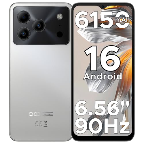 【最新Android 16・SIMフリースマホ】 Note56 Android16 SIMフリー スマホ 6.56インチ 90Hz IPS大画面 スマートフォン 6150mAh大容量バッテリー 8コアCPU 24GB+64GB+最大2TB拡張 8MP AIカメラ 顔認証 HD+ディスプレイ GPS/OTG対応 4GデュアルSIM 携帯電話の外観・全体像 画像