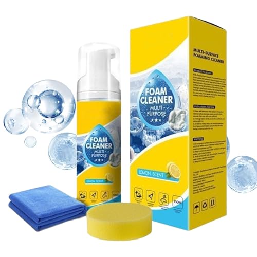 Foam Cleaner - 150ml Deep Cleaning Foams Cleaner | Car Interior Shower Foam Cleaners | Multipurpose Degreaser For Home Kitchen Bathroom Leather Fabric Upholstery Seatの外観・全体像 画像