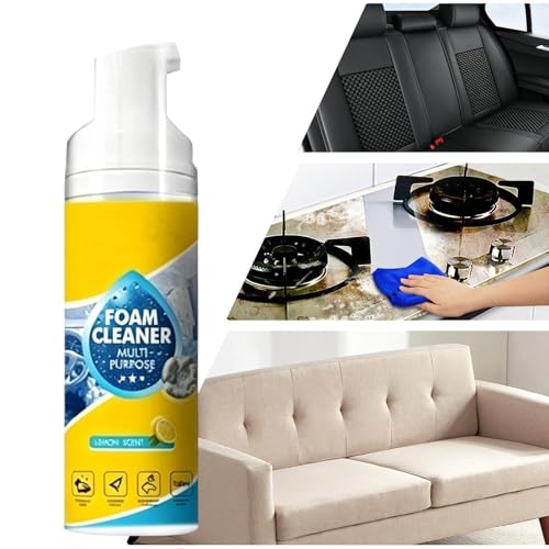 Foam Cleaner - 150ml Deep Cleaning Foams Cleaner | Car Interior Shower Foam Cleaners | Multipurpose Degreaser For Home Kitchen Bathroom Leather Fabric Upholstery Seatの特徴・詳細 画像