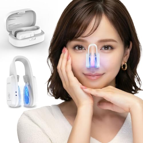 鼻美顔器 鼻 ems 鼻用美顔器 【SNS話題沸騰】鼻クリップ ノーズクリップ 美鼻 鼻を高く 小さく 整形 鼻筋トレーナー 低周波パルス 充電式 Type-C 軽量 男女兼用の外観・全体像 画像
