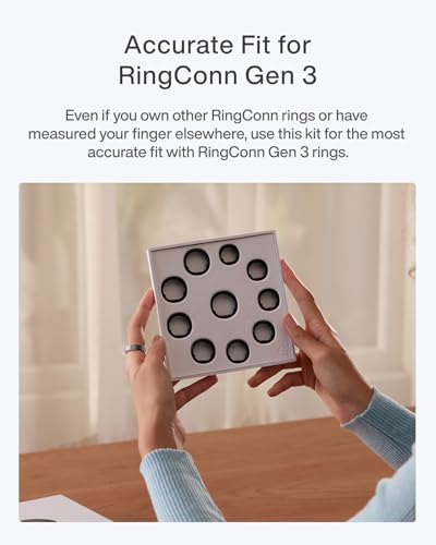 RingConn Gen 3サイズキット - 購入前に初期サイズ - 10サイズから選択 - サイズ6から15まで - Gen 3専用の特徴・詳細 画像