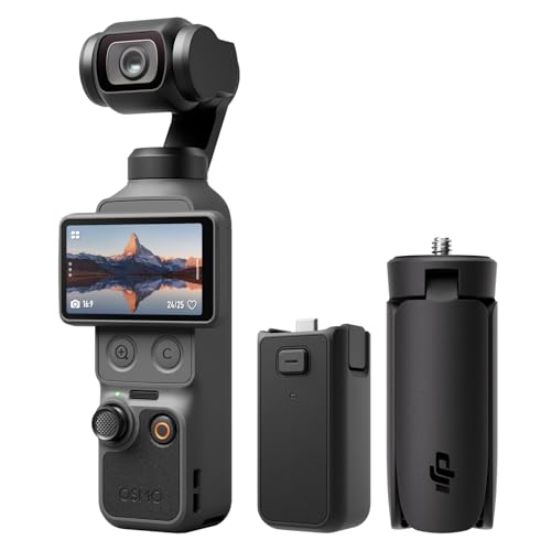 DJI Osmo Pocket 4 エッセンシャル コンボ + Osmo Pocket 4 バッテリーハンドル + Osmo ミニ三脚 ポケットジンバル Vlog カメラ 1インチCMOS & 4K/240fps 3軸手ブレ補正 2倍 ロスレスズーム 14ストップダイナミックレンジ 107 GB内蔵ストレージ ハンドル コンパクトデジカメ コンパクトデジタルカメラの外観・全体像 画像