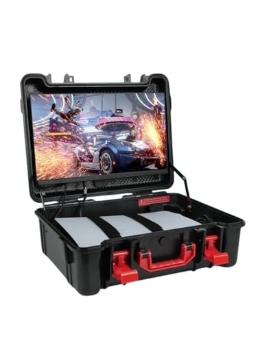ARMORR GamersBox アーマー ゲーマーズボックス プレミアムゲームステーション TVゲーム機やPCと一緒に持ち運んで、移動先ですぐにゲームが楽しめる キャリーケース付き ポータブルゲーミングモニター 21.5インチ フルHD IPS ディスプレイ 取り外し可能 単体液晶モニターとしても使える スタンド付きイベント・対戦会などで便利&簡単 1