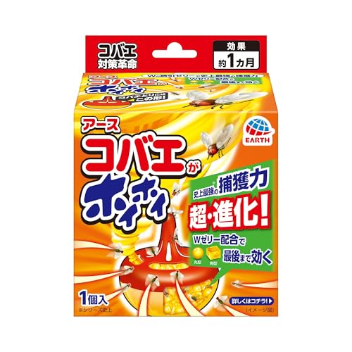 コバエがホイホイ コバエ駆除剤 1個入 コバエ取り コバエ対策 コバエ駆除 捕獲 小バエ 罠 エサ 小蝿退治 室内 1