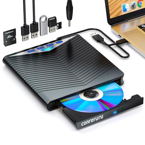 ブルーレイドライブ外付け USB-A/C対応 再生/読み込み/書き込み/焼き対応 BD/CD/DVDプレーヤー ポータブル Blu-ray ドライブ Windows/Mac対応 外付けブルーレイドライブ （black） 1