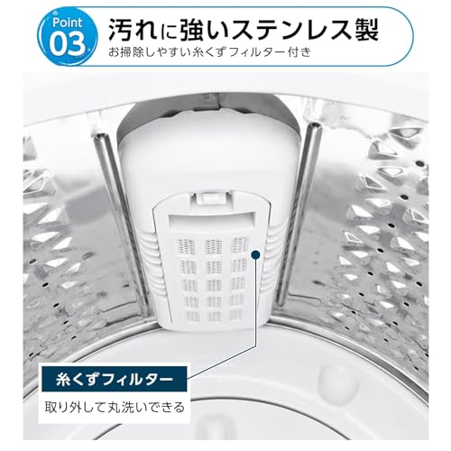 【乾燥機付き・5.5kg】 clasimple 小型洗濯機 5kg 乾燥機付き 一人暮らし用 縦型 スリム設計 タイマー予約対応 洗浄スピードコース 風乾燥 強力洗浄 ほぐし機能搭載 時短家電 コンパクト洗濯機 (⑤ 5.5kg(乾燥機付き))の特徴・詳細 画像