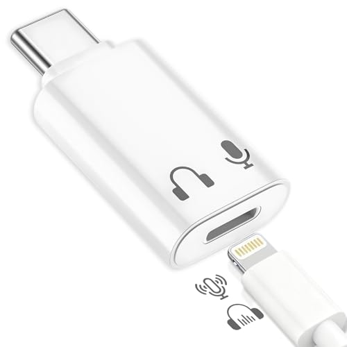 イヤホンジャック タイプc 【2026 MFi強化版】Lightning to Type-C イヤホン変換アダプター 音楽再生 通話対応 1