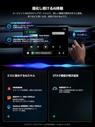 aiボックス、ワイヤレスCarPlay/Android Auto対応、2G+16G ai box YouTube/Netflix対応の特徴・詳細 画像