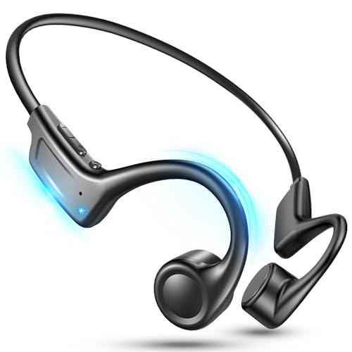骨伝導イヤホン Bluetooth こつでんどう イヤホン オープンイヤー ワイヤレスイヤホン ソフトクッション付き ながら聴き 耳を塞がない 軽量設計 10時間連続再生 物理ボタン Type-C急速充電 生活防水 ランニング/スポーツ/テレワーク対応の外観・全体像 画像
