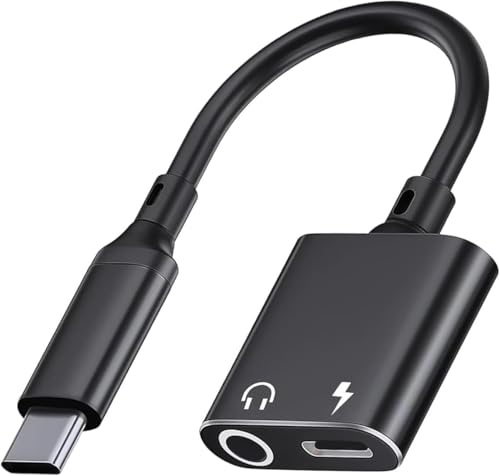 Typec-3.5mmイヤホンジャックアダプタ【HiFi イヤホンジャック変換タイプc内蔵DAC音楽再生&急速充電同時対応 | 2in1TypeC変換アダプタ在宅勤務/ゲームiPhone17/16およびType-Cポート対応の外観・全体像 画像