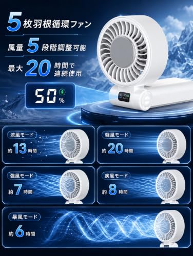 Balin ハンディファン 冷却プレート ペルチェ【-25℃瞬間冷却×広角送風×自然風再現】携帯扇風機 静音 最大20時間連続稼働 冷却ファン 手持ち扇風機 卓上扇風機 ミニフアン Type-C急速充電 熱中症対策 ストラップ付き プレゼント ギフトの特徴・詳細 画像