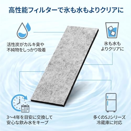 201337-0086H 浄水フィルター 対応 シャープ 冷蔵庫 自動製氷機用 フィルター 2013370086H 交換用 消耗品 (2枚入)の特徴・詳細 画像