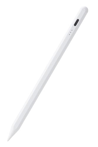 エレコム タッチペン 【11インチ(A16)、 iPad7/8/9/10、iPad Pro 11/12.9/13インチ、Air 11・13インチ(M3, M2)、mini5/6に対応】 iPad専用 ペンシル 急速充電 パームリジェクション 傾き検知 20分でフル充電 P-TPACSTAP07WWHの外観・全体像 画像