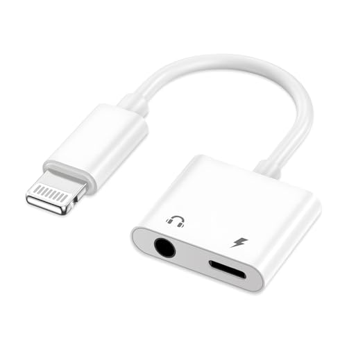 ライトニング イヤホン 変換 2in1 充電同時 通話ゲーム対応 断線補強アダプターの外観・全体像 画像