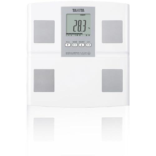 タニタ 体重計 体組成計 ヘルスメーター BC-705N【体脂肪率/内臓脂肪レベル/筋肉量/基礎代謝量/体内年齢/BMI/日本製/乗るピタ】　液晶 樹脂製 (ベーシック/ホワイト) 1