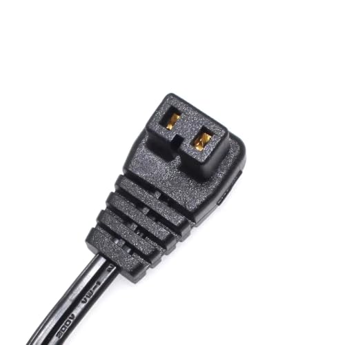 車載冷蔵庫 電源コード 12V/24V対応 車用ミニ冷蔵庫DCケーブル 2ピンリードケーブル シガーソケット電源ケーブル 交換用冷凍庫プラグ コンプレッサー用 長さ2M (black)の特徴・詳細 画像