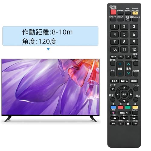 シャープ AQUOS適用 テレビリモコン SH-E615-B 液晶テレビ用 設定済み Aquos対応 リモコンの特徴・詳細 画像