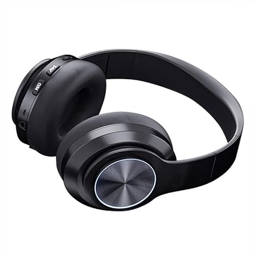 ワイヤレスヘッドホン ノイズキャンセリング Bluetooth5.2 ヘッドホン 有線 無線 両用 マイク内蔵 通話対応 40mmドライバー HiFi 折りたたみ可能 bluetooth オーバーイヤーヘッドホン 3.5mm接続 軽量 TFカード対応 快適なフィット感 音漏れ防止 ゲーム/テレワーク/通学通勤/スポーツ/音楽用 (ブラック) 1