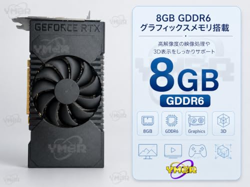 【整備済み品】HP NVIDIA GeForce RTX 2060 SUPER 8GB GDDR6 グラフィックボード P/N L83943-001 PCIe 3.0 x16 HDMI DisplayPort DVI-D 8Pin補助電源 GPU グラボ OEMの特徴・詳細 画像