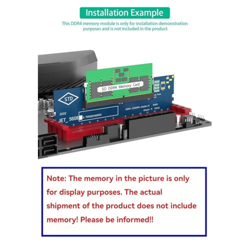 Juinrinet DDR4アダプターカード ノートPC用 SO-DIMM 4 から デスクトップ DDR4 へ 変換 メモリテスト対応 高速安定動作の特徴・詳細 画像
