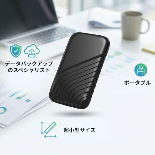 外付けハードディスク 超薄型(黒) 容量:2TBの特徴・詳細 画像