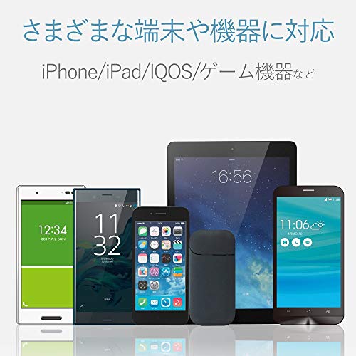 エレコム カーチャージャー シガーソケット 24W (1ポート最大12W) USB-A ×2 【 iPhone 13 / 12 / SE (第2世代) / Android 対応 】 ブラック EC-DC03BKの特徴・詳細 画像