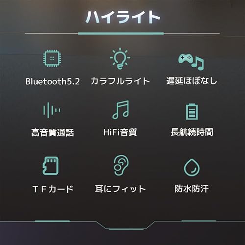 ワイヤレスヘッドホン ノイズキャンセリング Bluetooth5.2 ヘッドホン 有線 無線 両用 マイク内蔵 通話対応 40mmドライバー HiFi 折りたたみ可能 bluetooth オーバーイヤーヘッドホン 3.5mm接続 軽量 TFカード対応 快適なフィット感 音漏れ防止 ゲーム/テレワーク/通学通勤/スポーツ/音楽用 (ブラック)の特徴・詳細 画像