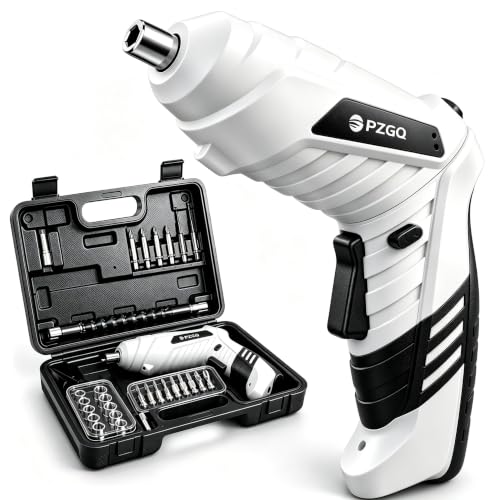 電動ドライバー【2WAY変形・最大トルク20N.m】充電式 小型 コードレス 電動ドリル 約280g 軽量 ストレート/L型切替 正逆転・ロック機能 LEDライト Type-C充電 強磁力チャック 45点ビットセット 延長棒 収納ケース付き 家具組立 DIY 家庭修理 日本語説明書付きの外観・全体像 画像