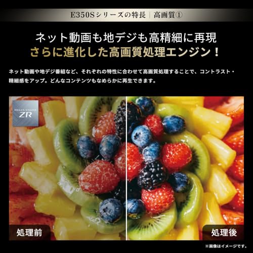REGZA レグザ テレビ 65E350S (65インチ / 4K テレビ/液晶/クリア音声/ダブルチューナー / AirPlay2対応 / スマートテレビ / 2026年モデル)の特徴・詳細 画像