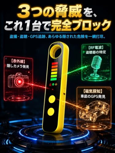 防犯アラーム 赤外線防犯警報器 ホテル用スパイカメラ GPSスキャンポータブル信号検出器 高齢者/女子 SOSボタン内蔵の詳細・まとめ 画像