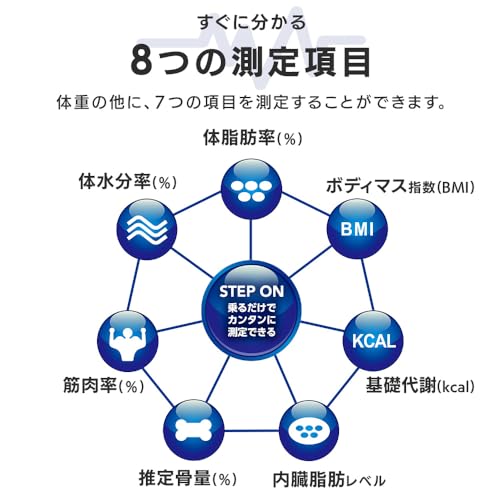 アイリスオーヤマ 体重計 体組成計 健康家電 健康 ヘルスケア 体調管理 IBCM-211-W ホワイトの特徴・詳細 画像