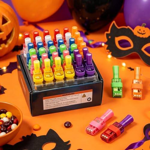 ハロウィン 指ライト36個 LED指プロジェクションライト パーティー景品 子供用 おもちゃ ブラックライト 光る 小物 大量 ハロウィン柄の特徴・詳細 画像