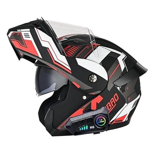 [CYRIL] Bluetooth システムヘルメット バイク フリップアップ フルフェイス メンズ レディース 超軽量 耐衝撃 KUQIBAO [並行輸入品] 1