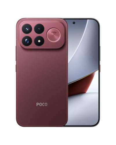 シャオミ(Xiaomi) POCO F9 Ultra 12GB+256GB 日本語版 Simフリースマートフォン Snapdragon 8 Elite Gen 5搭載 6.9インチ 185Hz HyperRGB ディスプレイ 185FPS WildBoost Engine 8050mAhバッテリー 100Wハイパーチャージ Bose音響調整 2億画素 5倍ペリスコープ望遠レンズ ダークチェリーの外観・全体像 画像