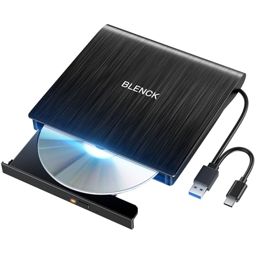 外付けDVDドライブ【高速読取・書込・USB3.0高速転送】光学ドライブ 外付けCDドライブ Type-A・Type-C両対応 CD/DVD 読み込み 書き込み 極静音 薄型 軽量 ポータブル DVDドライブ Mac OS Windows 7/8/10/11対応 TV 車 ブルーレイ非対応の外観・全体像 画像