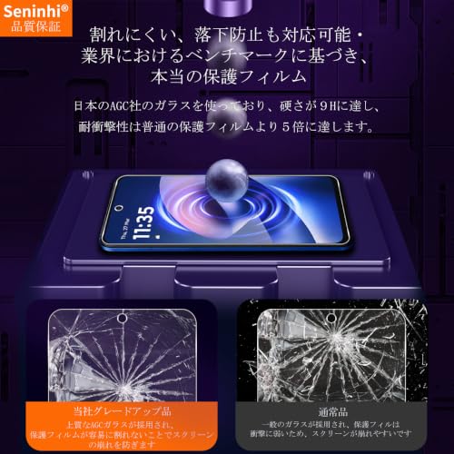 対応 MOTO G37 / G37J ガラスフィルム + レンズ保護フィルム 指紋認証対応【2+2枚セット-国産旭硝子素材】SENTM-G37J22の特徴・詳細 画像