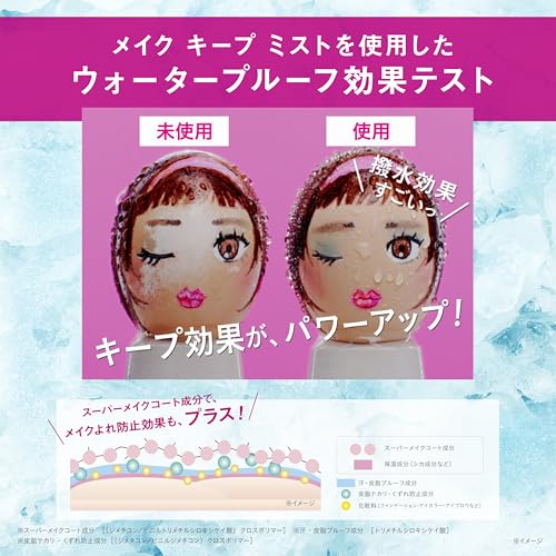 【コーセーコスメニエンス】メイクキープミストEX+ 超COOL 80ml /超冷感/メイクキープ/化粧崩れ防止/ウォータープルーフ/レモンミントの香りの特徴・詳細 画像