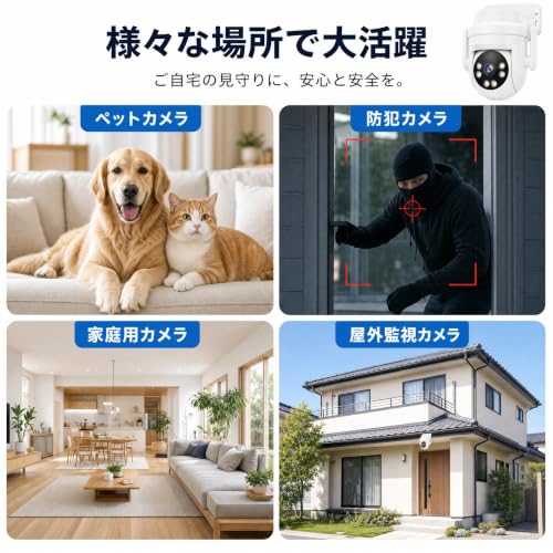 ペットカメラ 防犯カメラ ベビーモニター 見守りカメラ 監視 防犯カメラ 室内 高齢者 暗視カメラ ネットワークカメラの特徴・詳細 画像