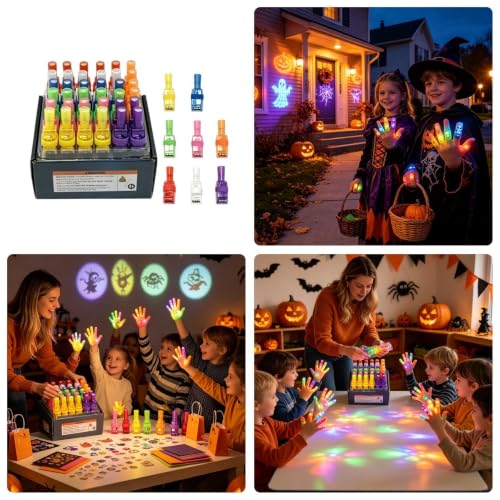 ハロウィン投影フィンガーライトLEDゴースト&パンプキンプロジェクター36個クオアトリート パーティー 教室 フェスティバル 写真小道具の特徴・詳細 画像