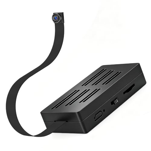 小型カメラ 隠しカメラ 小型 1080P 動体検知 上書き録画 128GBカード対応 1100mAh大容量 6時間録画 DIYカメラ 会議/商談/証拠撮影 屋内/玄関/屋外 操作簡単 長時間録画 携帯便利 USB充電式 日本語取扱説明書付き blackの外観・全体像 画像